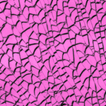 Shattered glass on a hot pink background