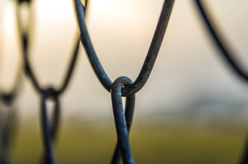 Photo of a prison fence